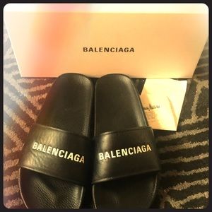 Authentic Balenciaga Slides! W/box and receipt
